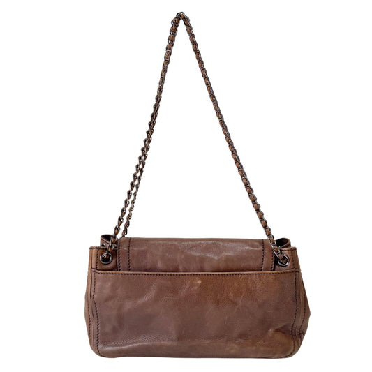 PRADA Brown Leather Chain Shoulder Bag, in , Sold by HIVE PRELOVED - Shoulder Bags, ,