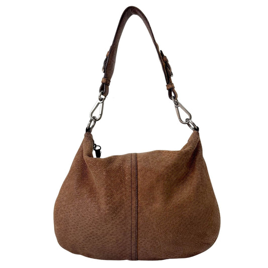 PRADA Brown Leather Shoulder Bag, in , Sold by HIVE PRELOVED - Shoulder Bags, ,