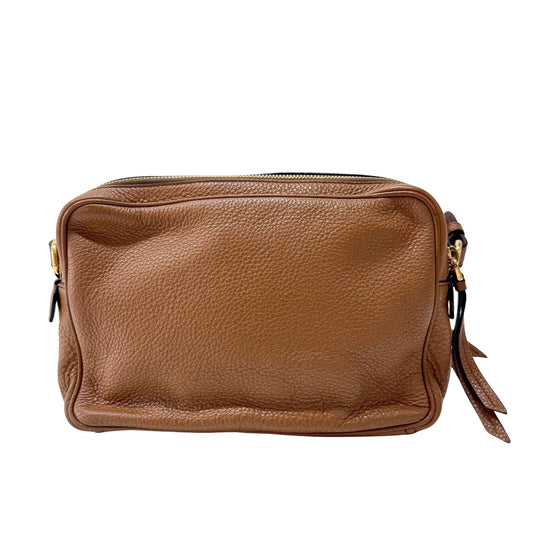 PRADA Caramel Brown Leather Shoulder/ Crossbody Bag, in , Sold by HIVE PRELOVED - Crossbody bags, Regular, Shoulder Bags
