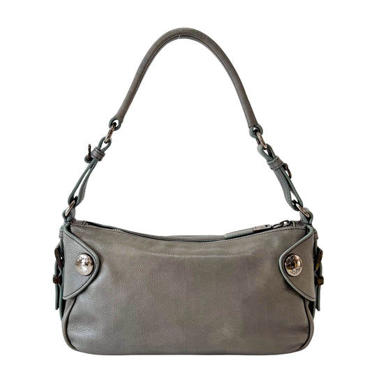 PRADA Grey Leather Shoulder Bag, in , Sold by HIVE PRELOVED - Shoulder Bags, ,