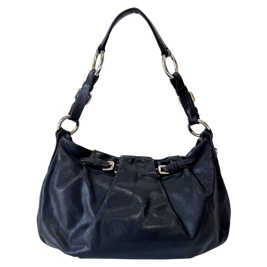 PRADA Leather Black Hobo Shoulder Bag, in , Sold by HIVE PRELOVED - Shoulder Bags, ,