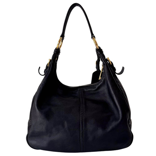 PRADA Leather Black Hobo Shoulder Bag, in , Sold by HIVE PRELOVED - Shoulder Bags, ,