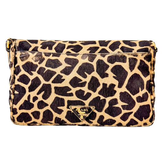 PRADA Leopard Print Pony Hair Shoulder Bag, in , Sold by HIVE PRELOVED - Shoulder Bags, ,