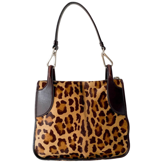 PRADA Leopard Print Shoulder Bag, in , Sold by HIVE PRELOVED - Shoulder Bags, ,