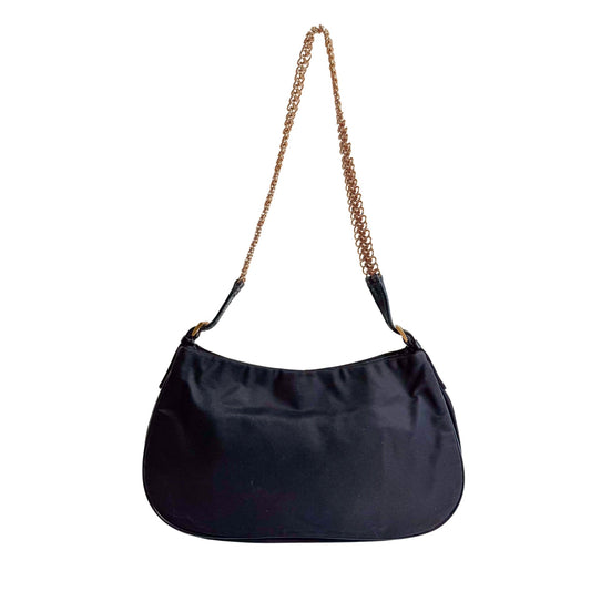 PRADA Nylon Mini Hobo Chain Shoulder Bag, in , Sold by HIVE PRELOVED - Shoulder Bags, ,