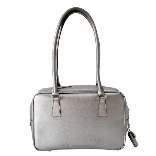 PRADA Silver Clochard Key & Lock Shoulder Bag, in , Sold by HIVE PRELOVED - Shoulder Bags, ,