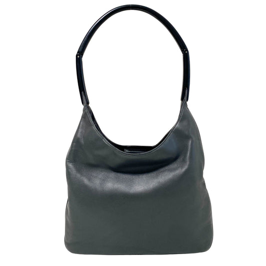 PRADA Vintage Hobo Leather Grey Totes, in , Sold by HIVE PRELOVED - Shoulder Bags, ,