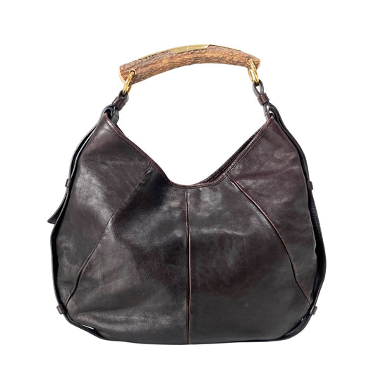 SAINT LAURENT Mombasa Chocolate Brown Handle Bag, in , Sold by HIVE PRELOVED - Handle Bags, ,