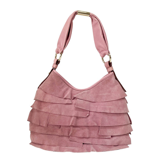 SAINT LAURENT Saint Tropez Rosé Pink Suede Handle Bag, in , Sold by HIVE PRELOVED - Handle Bags, ,