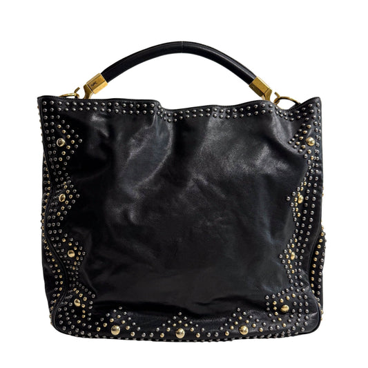 SAINT LAURENT YSL Black Leather Studs Shoulder Bag, in , Sold by HIVE PRELOVED - Shoulder Bags, ,