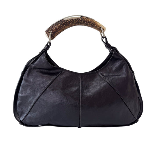 SAINT LAURENT YSL Mombasa Black Leather Shoulder Bag, in , Sold by HIVE PRELOVED - Shoulder Bags, ,