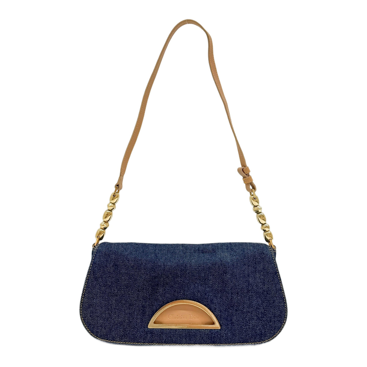 Malice Pearl Blue Denim Shoulder Bag