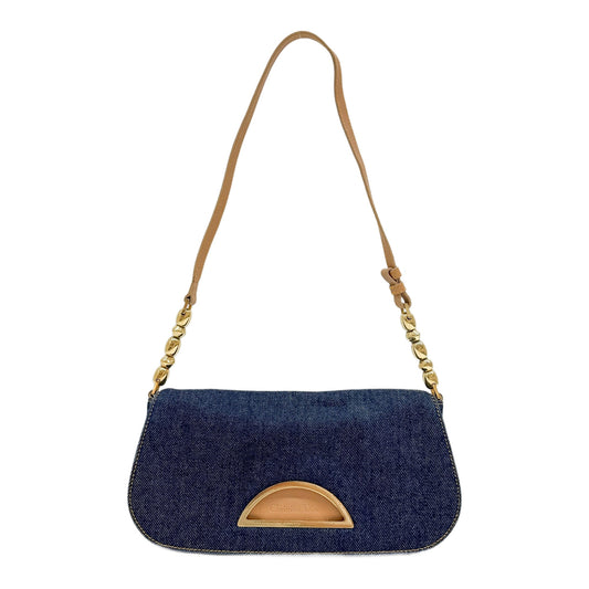 Malice Pearl Blue Denim Shoulder Bag