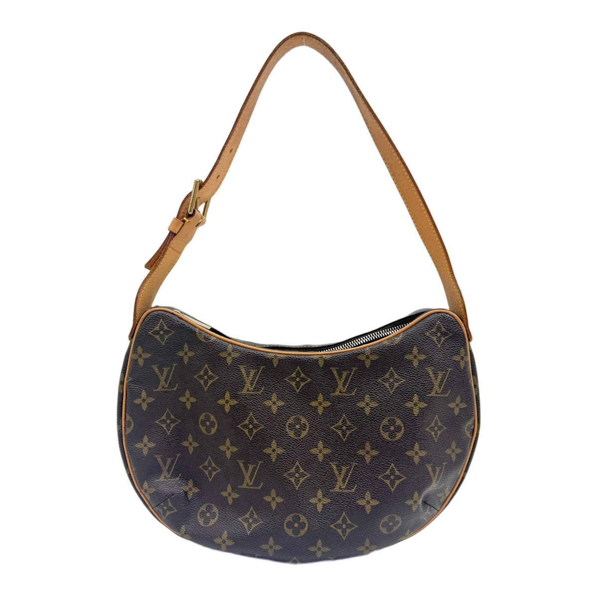 Croissant MM Brown Monogram Canvas Shoulder Bag