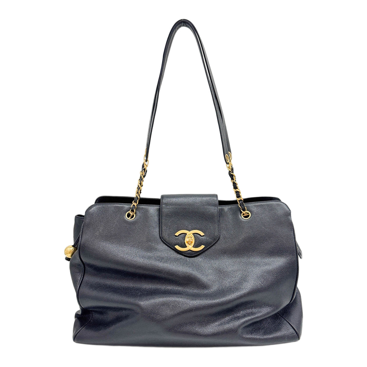 Supermodel Tote 1994-1996 Black Leather Shoulder Bag