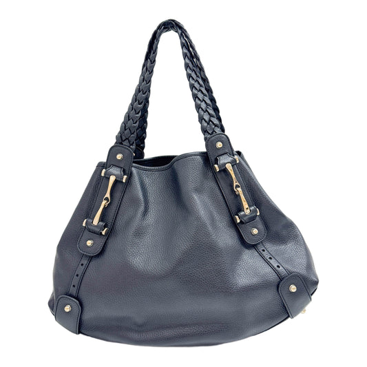 Pelham Black Leather Shoulder Bag