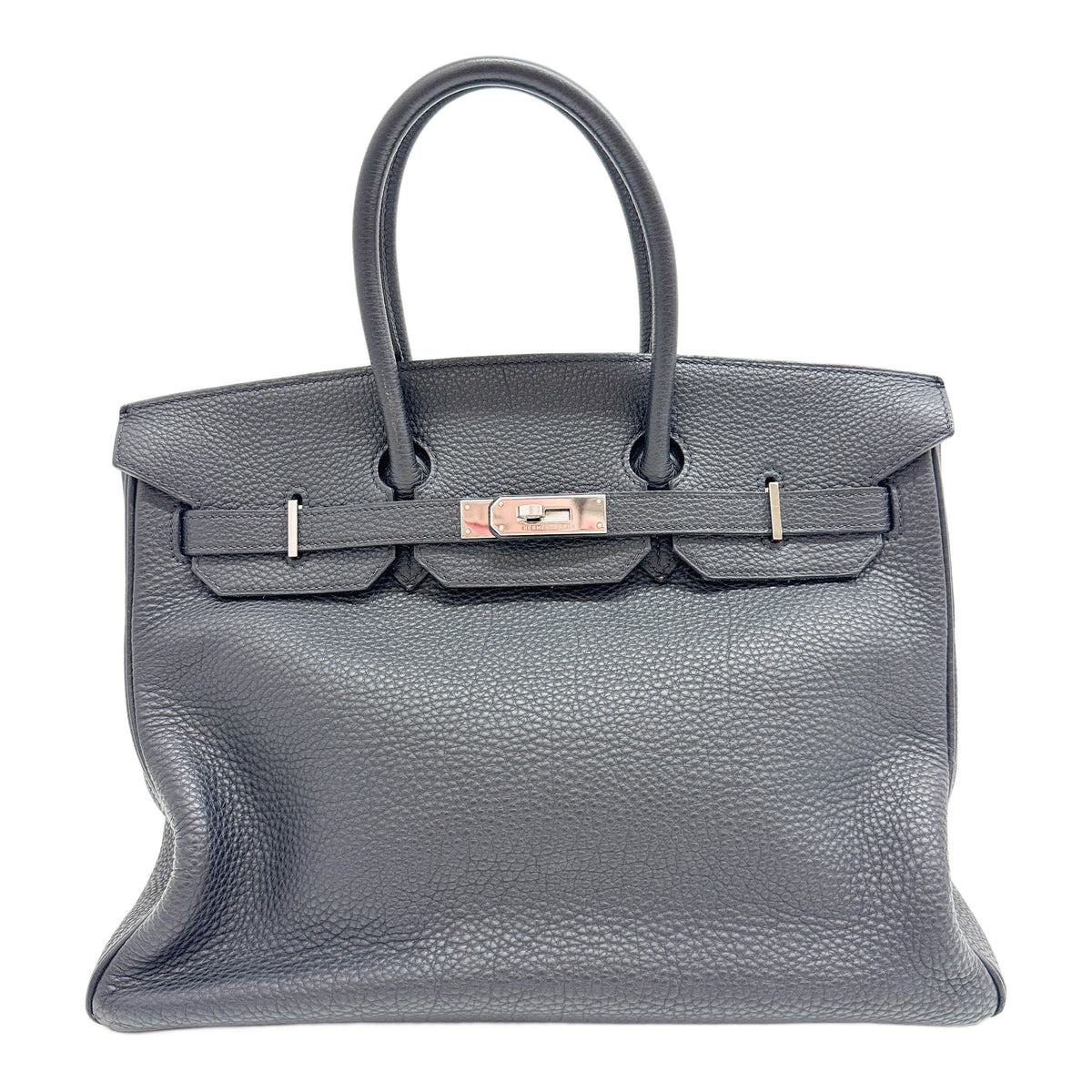 Birkin 35 2004 Black Togo Leather Hand Bag
