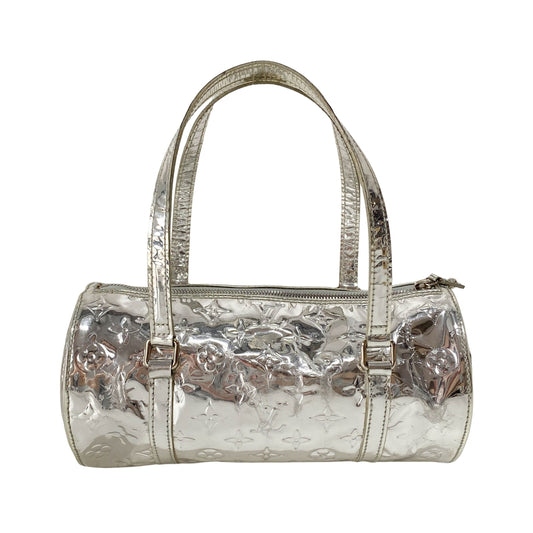Papillon Monogram Miroir Silver Shoulder Bag