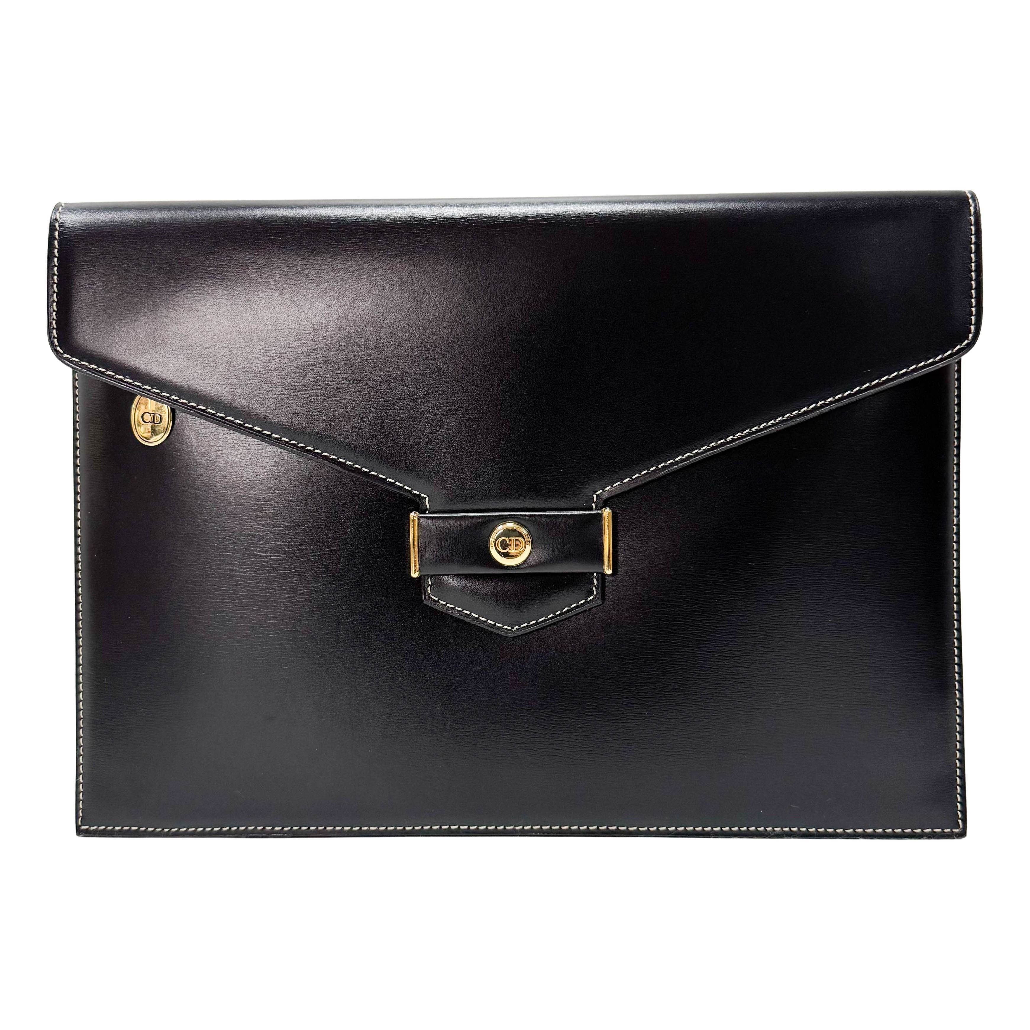 Envelope Leather Clutch Bag