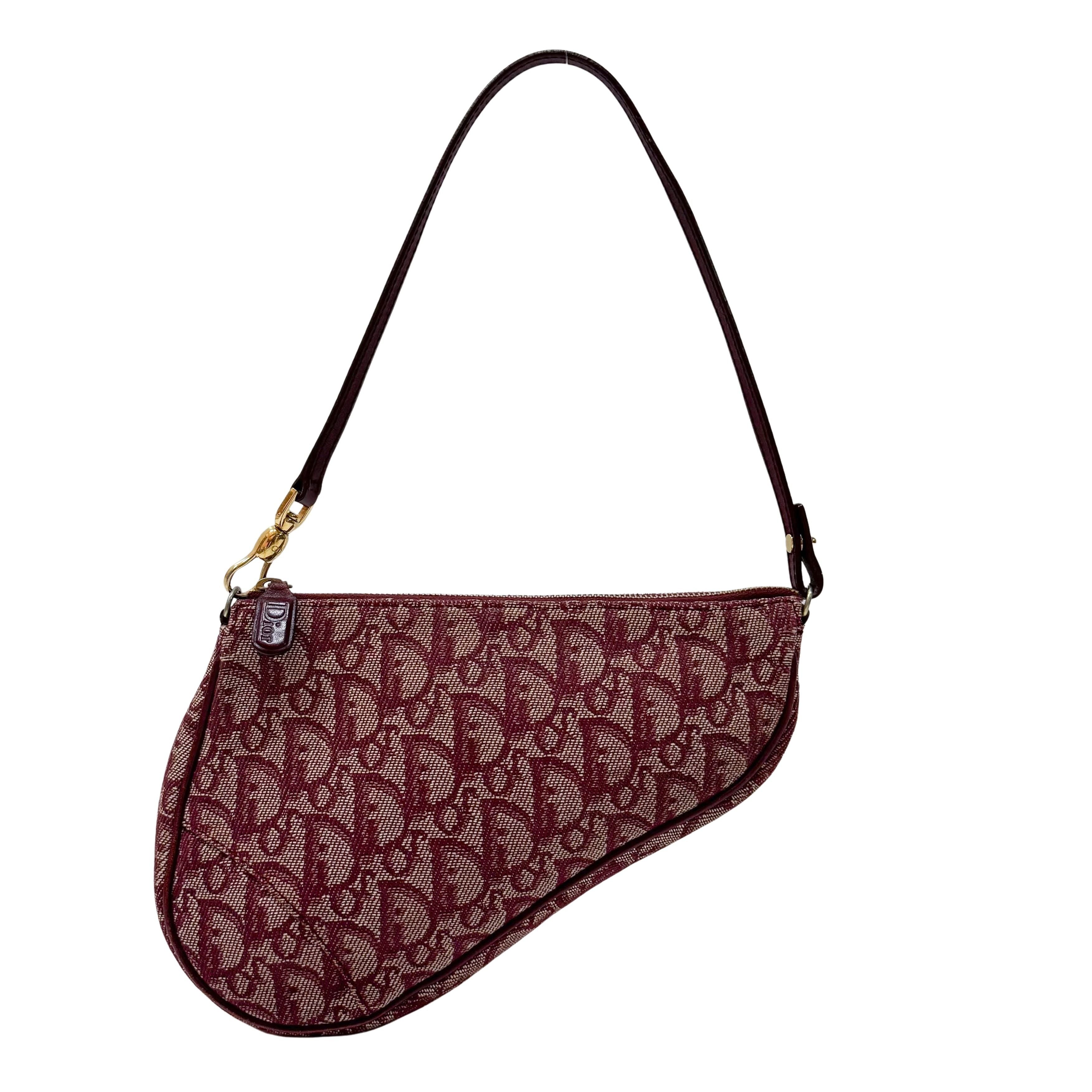 Saddle Red Trotter Canvas Shoulder Bag