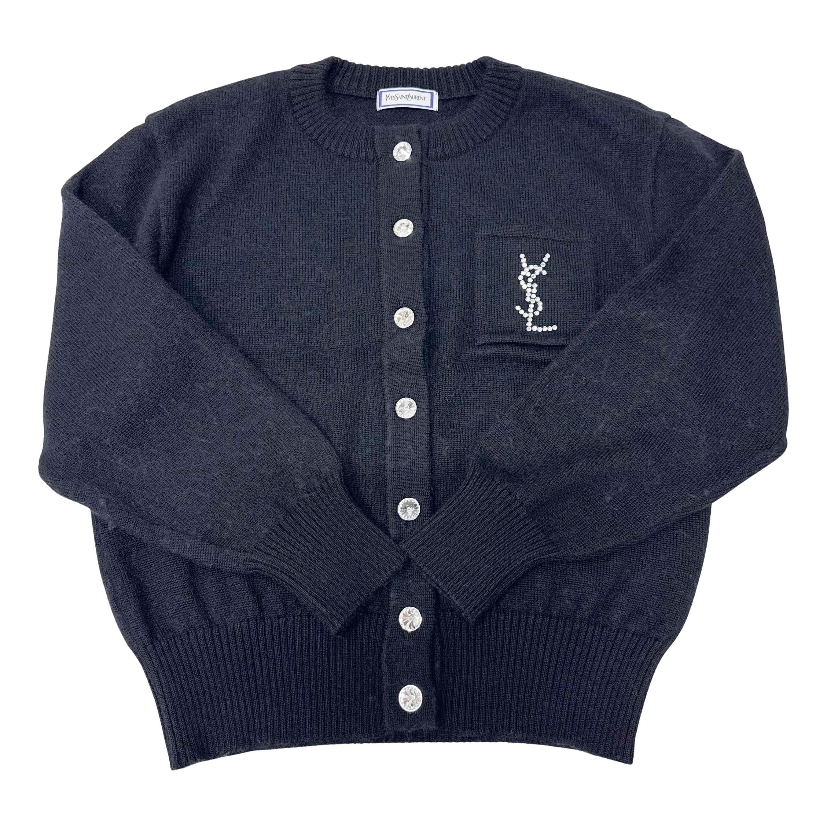 Size M Black  Wool Cardigan