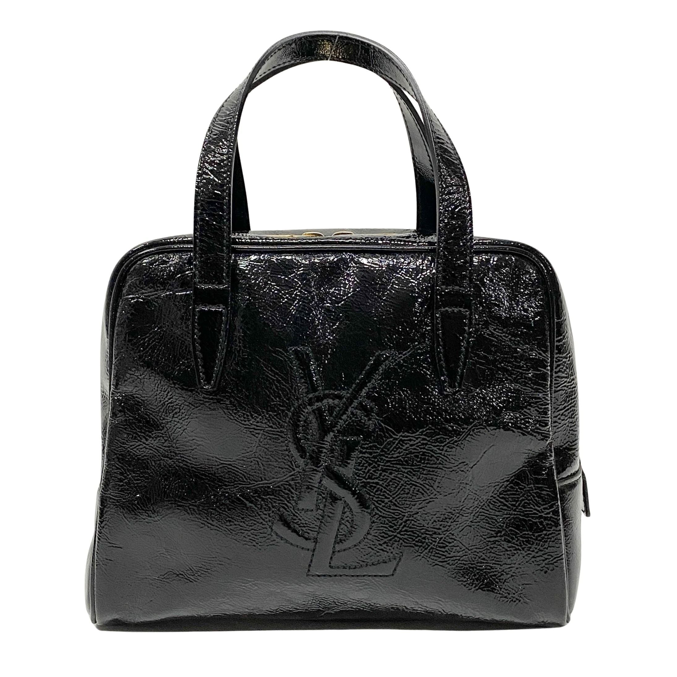 Black Patent Leather Handbag