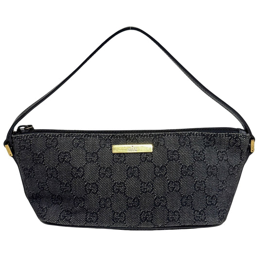 GG Canvas Black Pouch Bag