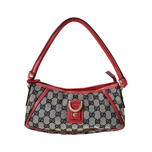 Abbey D-Ring Red Canvas Shoulder Bag