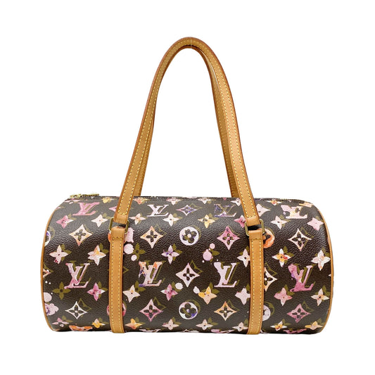 Papillon Watercolor Monogram Hand Bag