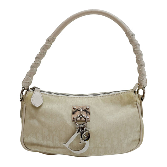 Trotter Beige Canvas Pochette Bag