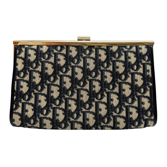 Trotter Navy Blue Clutch Bag