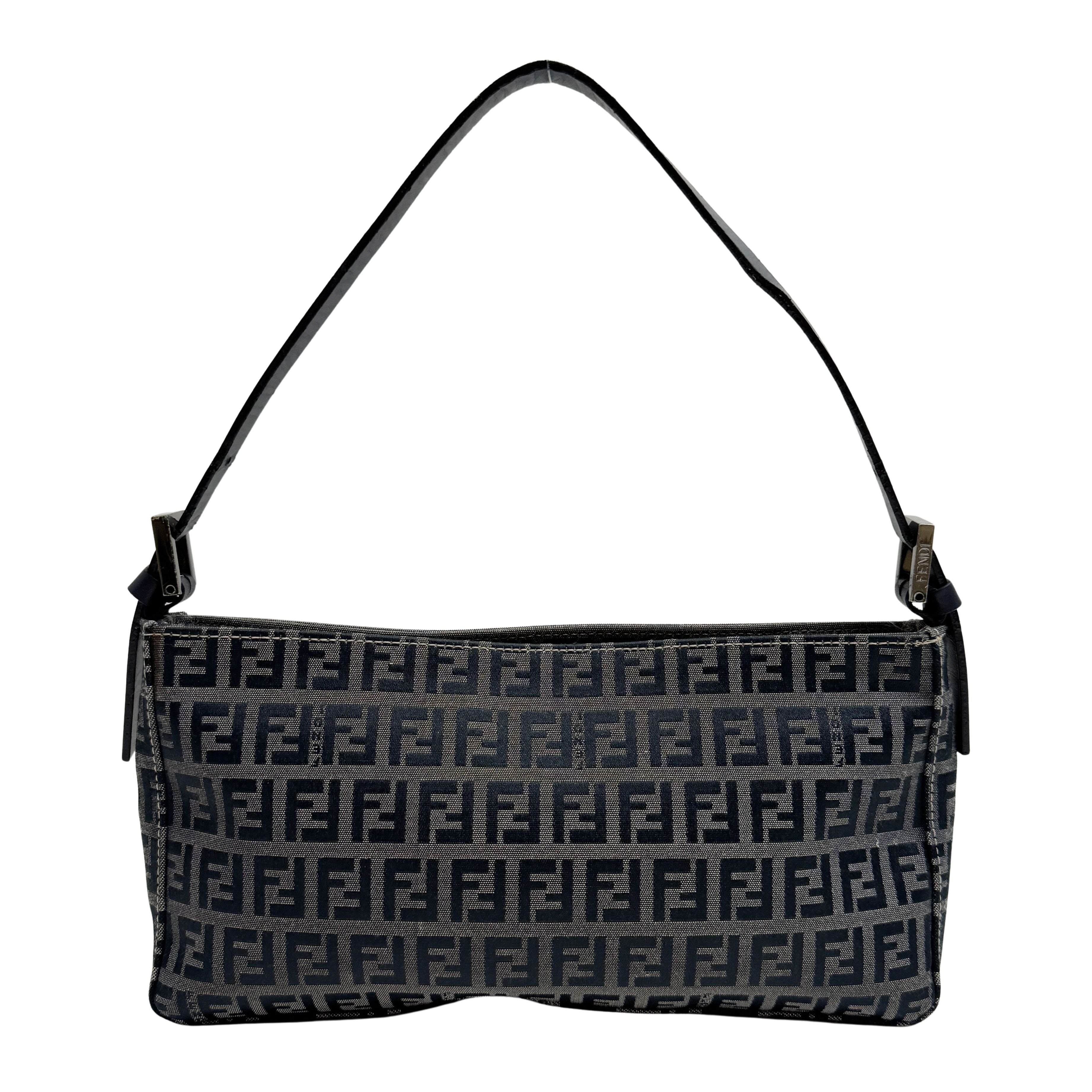 Zucchino Blue Canvas Shoulder Bag