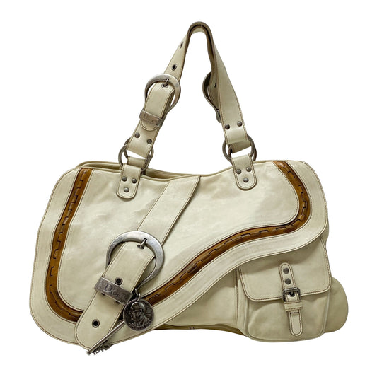 Gaucho Beige Leather Shoulder Bag