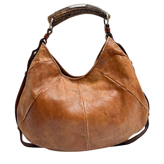 Mombasa Brown Leather Shoulder Bag