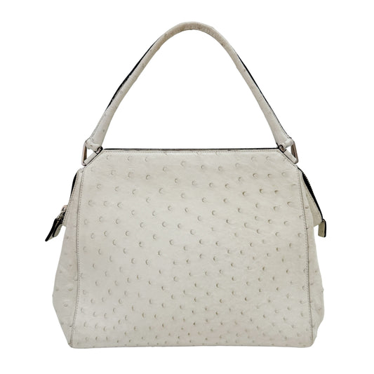 White Leather Handbag