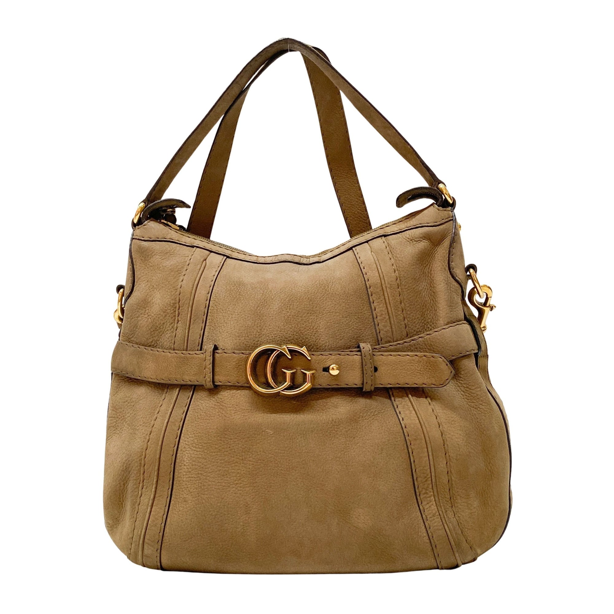 Vintage Brown Leather Shoulder Bag