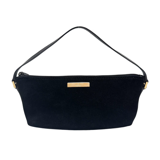 Black Suede Shoulder Bag