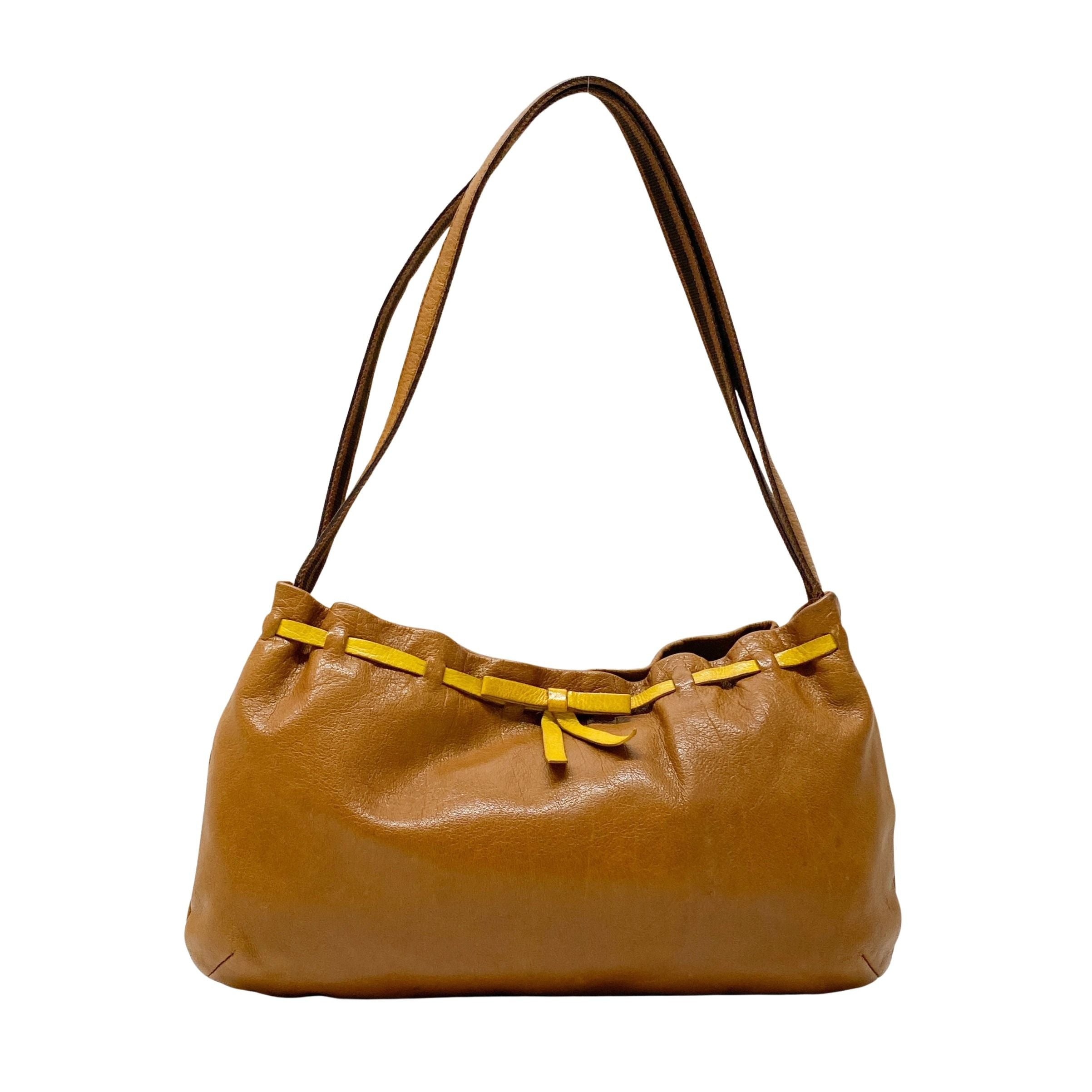 Brown Leather Shoulder Bag