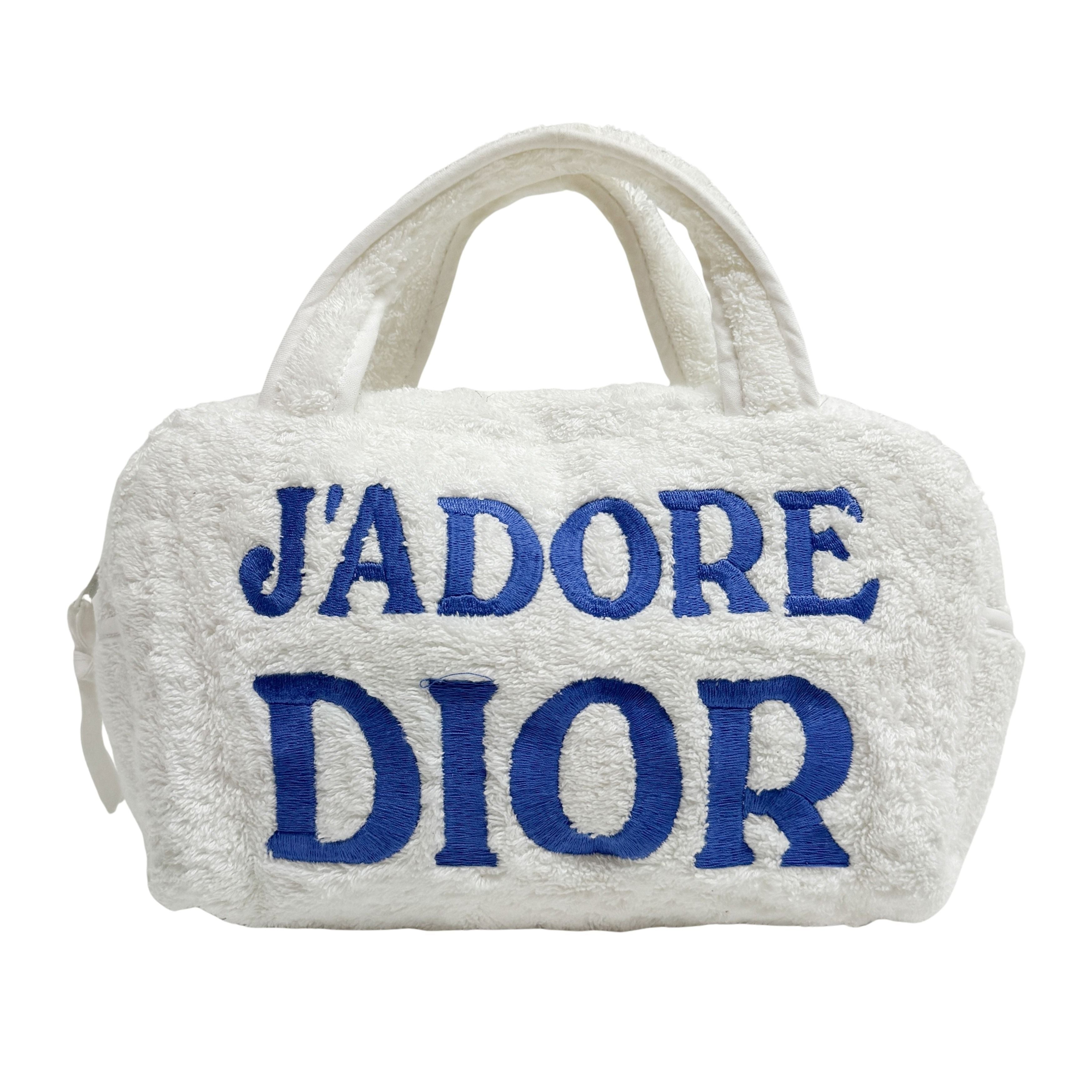 J'Adore Dior Terry Towel Mini Boston Bag