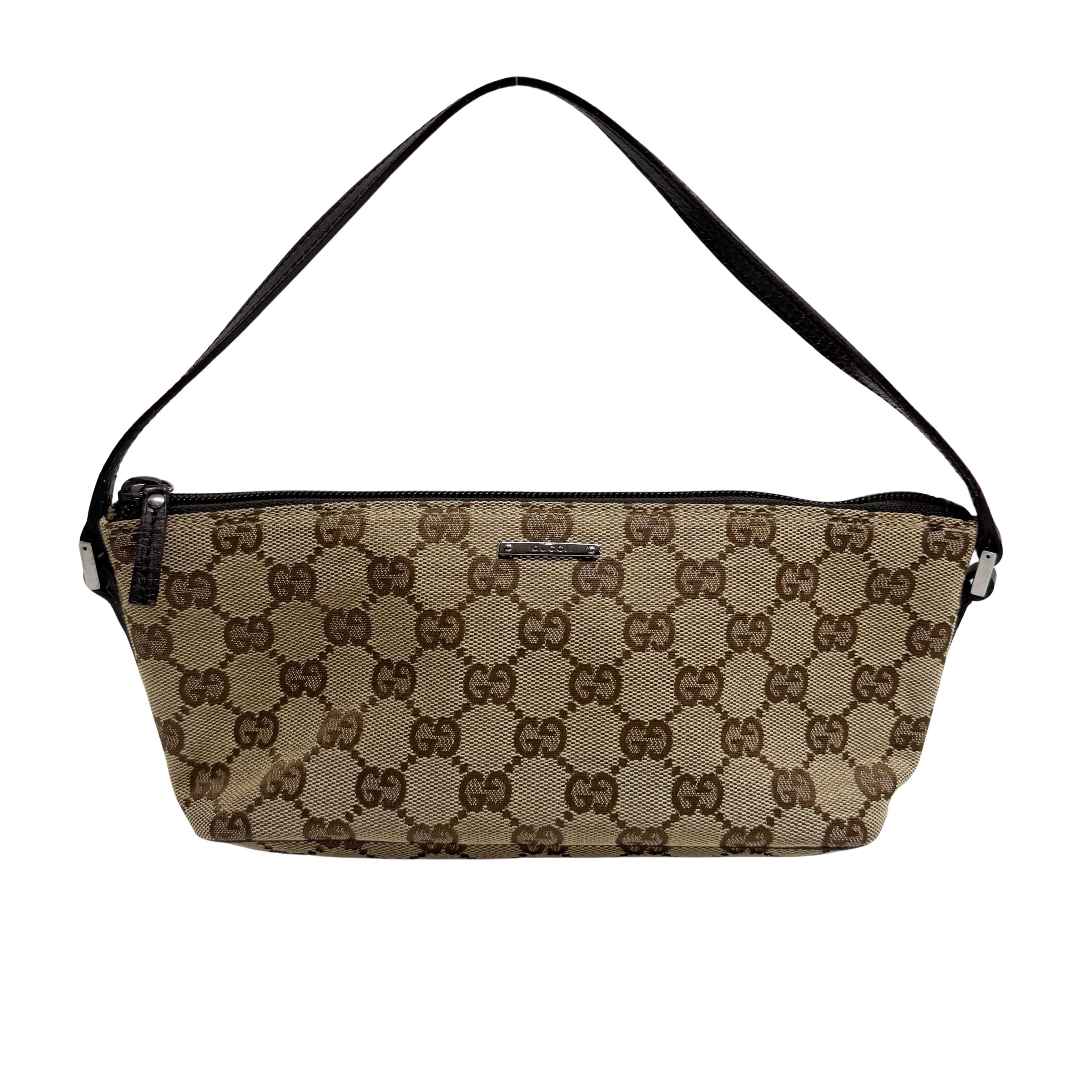 Boat GG Brown Canvas Pouch