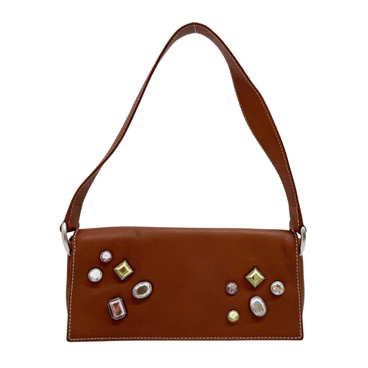 Brown Leather Shoulder Bag