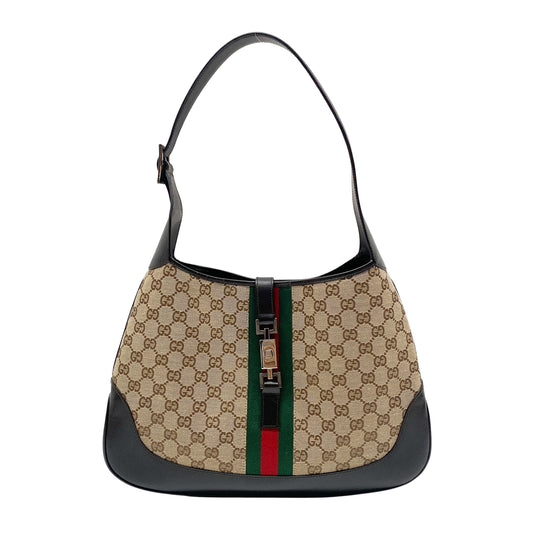 Jackie Multi-color Canvas Shoulder Bag