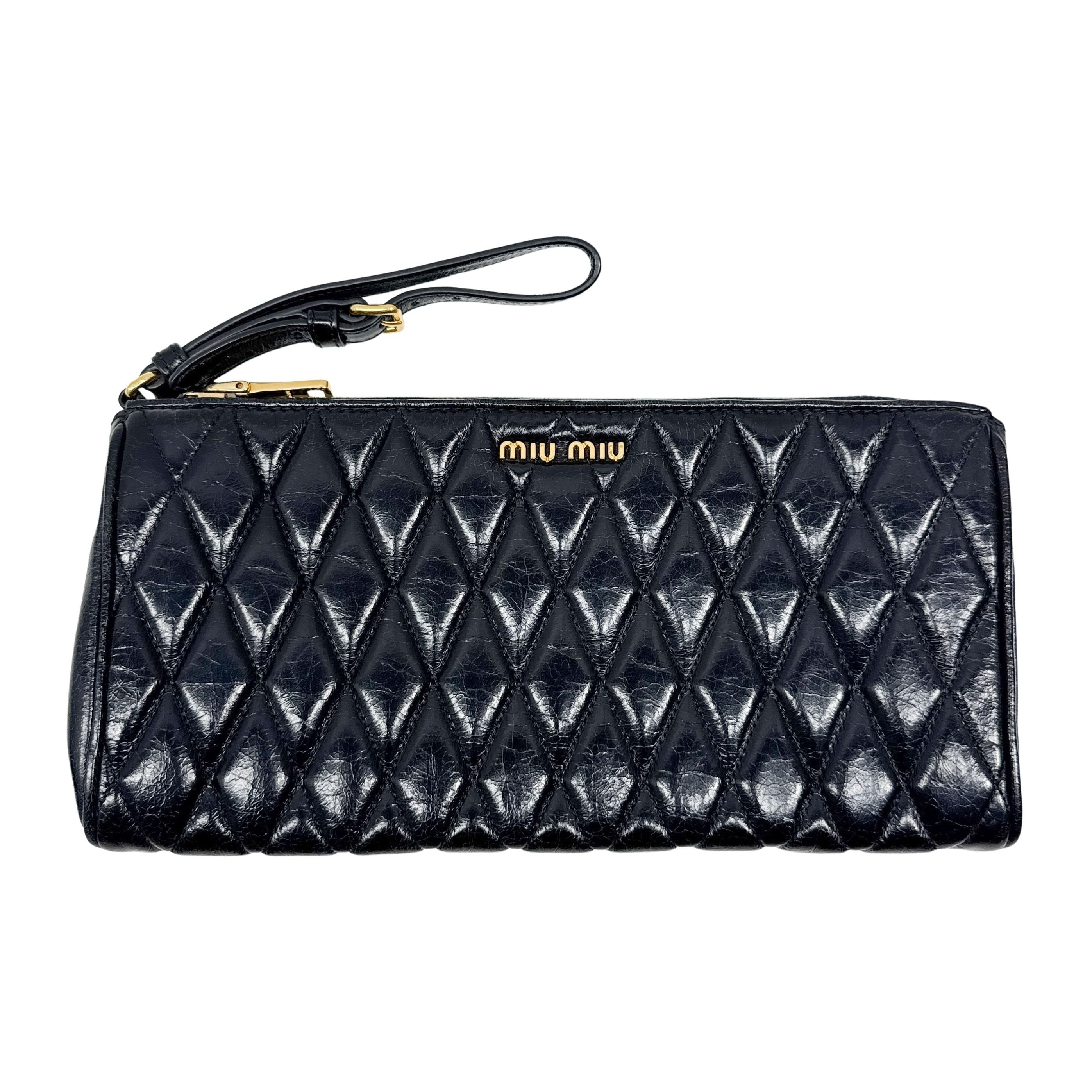 Vintage Black Leather Pouch