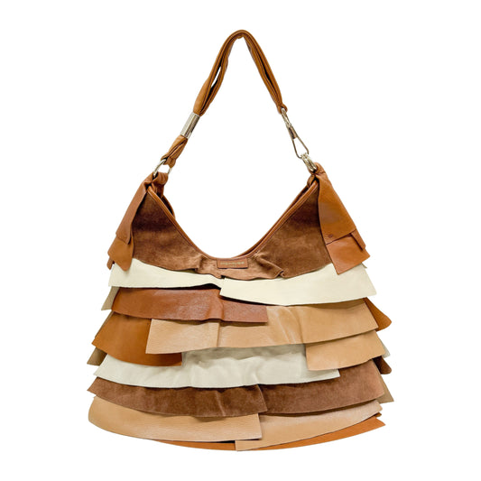 Saint Tropez Brown Leather Shoulder Bag