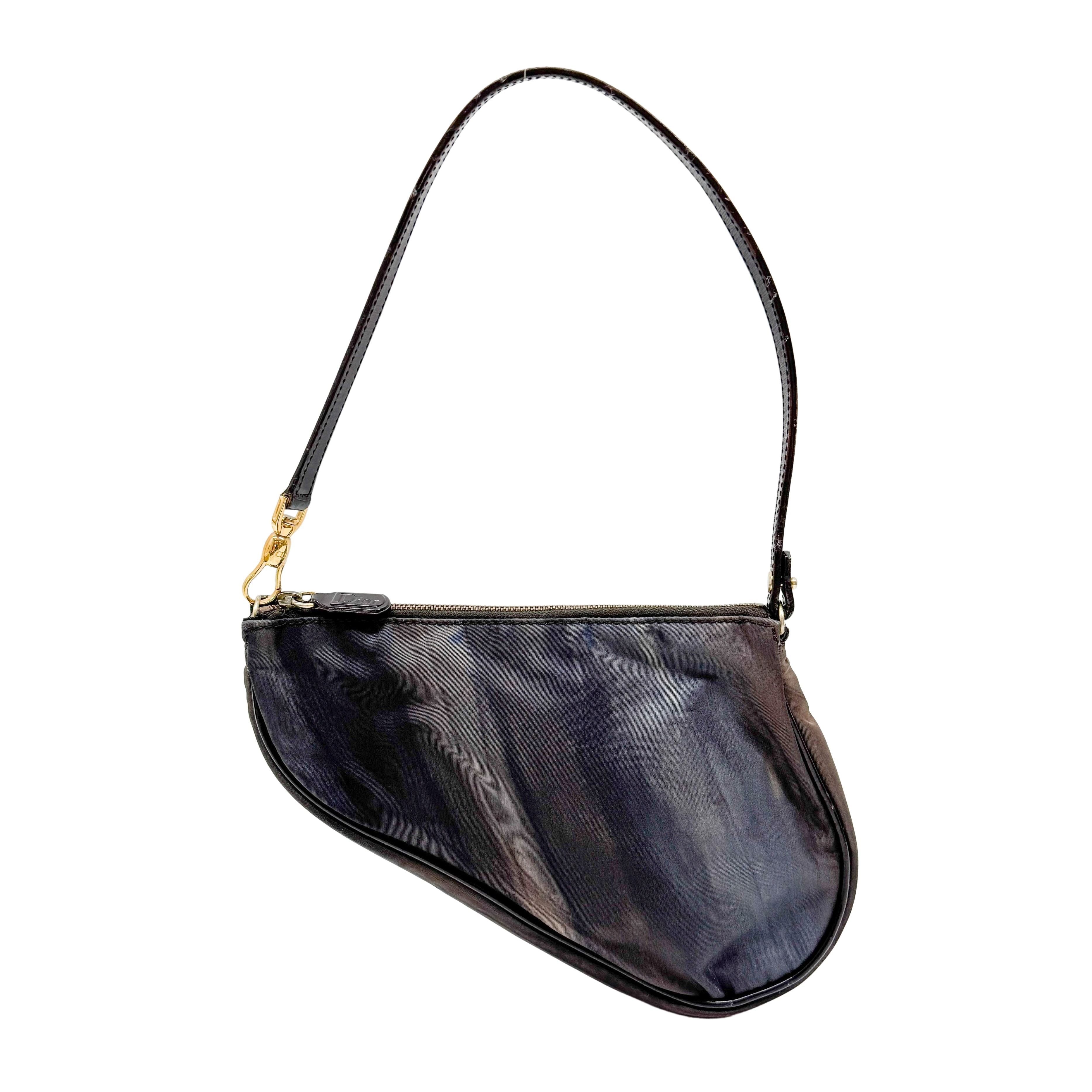 Saddle Multicolor Nylon Shoulder Bag