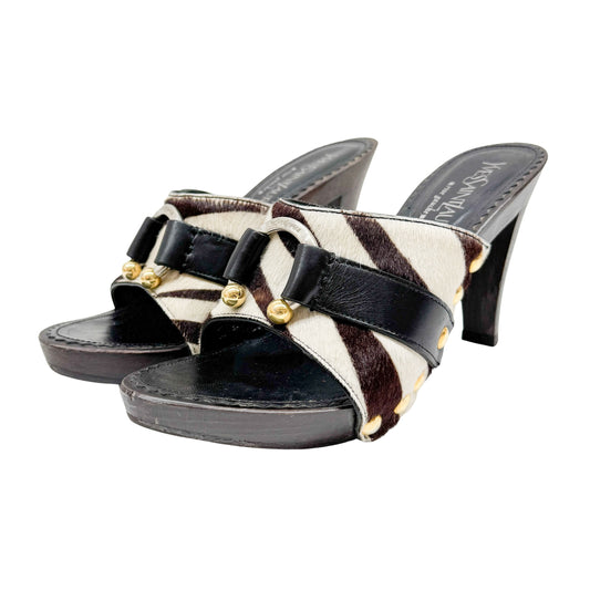 Size 36 EU Zebra Print Pony Hair Heels