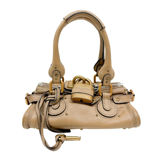 Mini Paddington Brown Leather Shoulder Bag