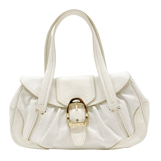 White Leather Shoulder Bag