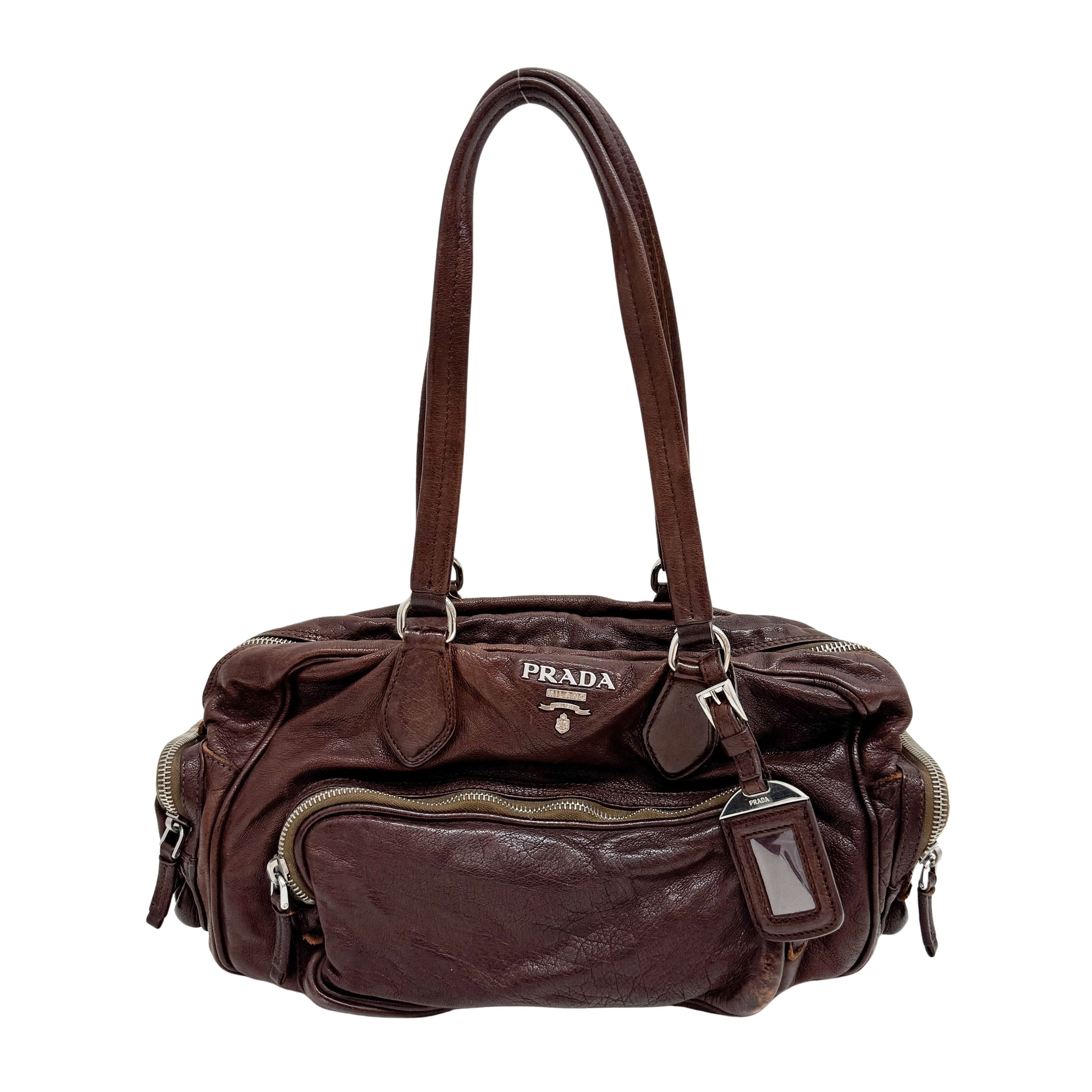 Brown Leather Shoulder Bag