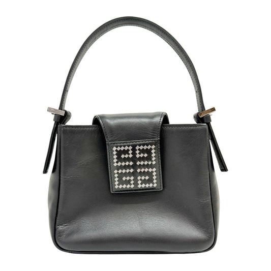 Black Leather Hand Bag
